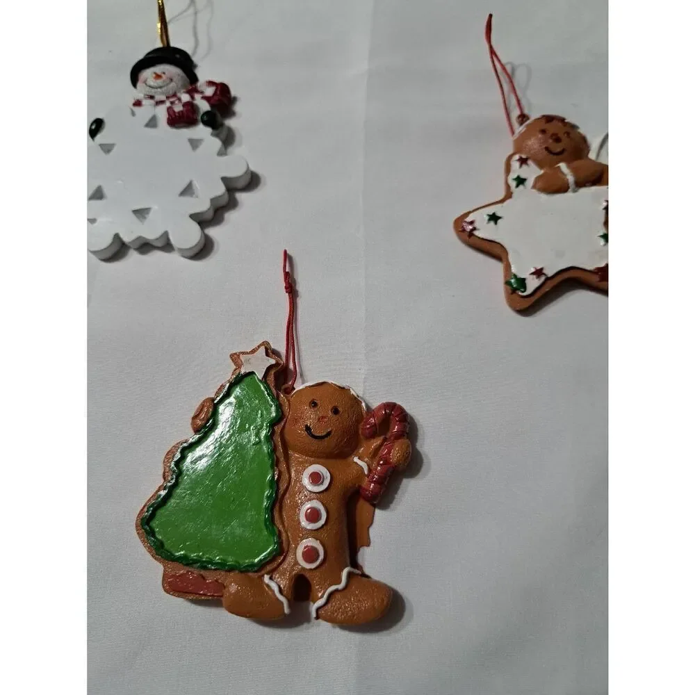 5 Vintage Christmas Holiday Ornaments You Can Personalize Snowmen Gingerbread
